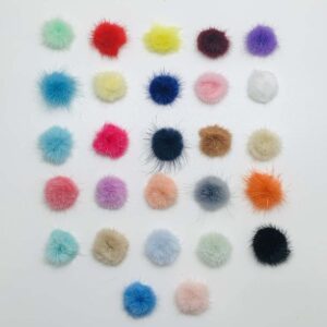 Pompom Pelucia Achatado - 2,5cm