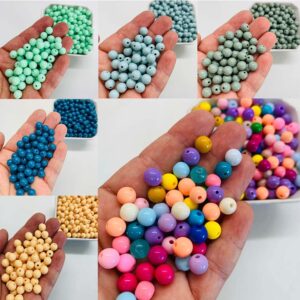 Bolinha Plastica Leitosa Passante 8mm - 50 Gramas